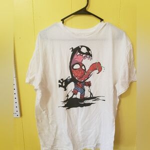 Marvel Spiderman venom mash up t-shirt white XL